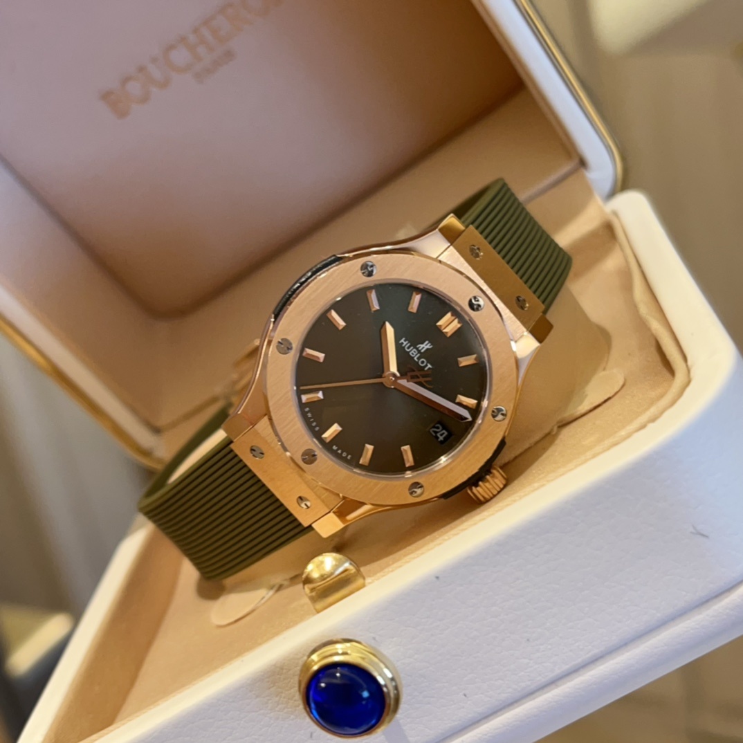 Hublot Classic 33mm High-End Women's Watch(1:1 replica) - Top club