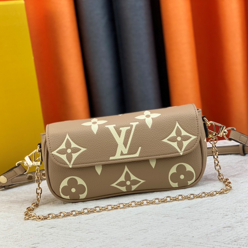 Louis Vuitton LV Leather Baguette Shoulder Handbag M82210&M81911 1:1High-quality replica