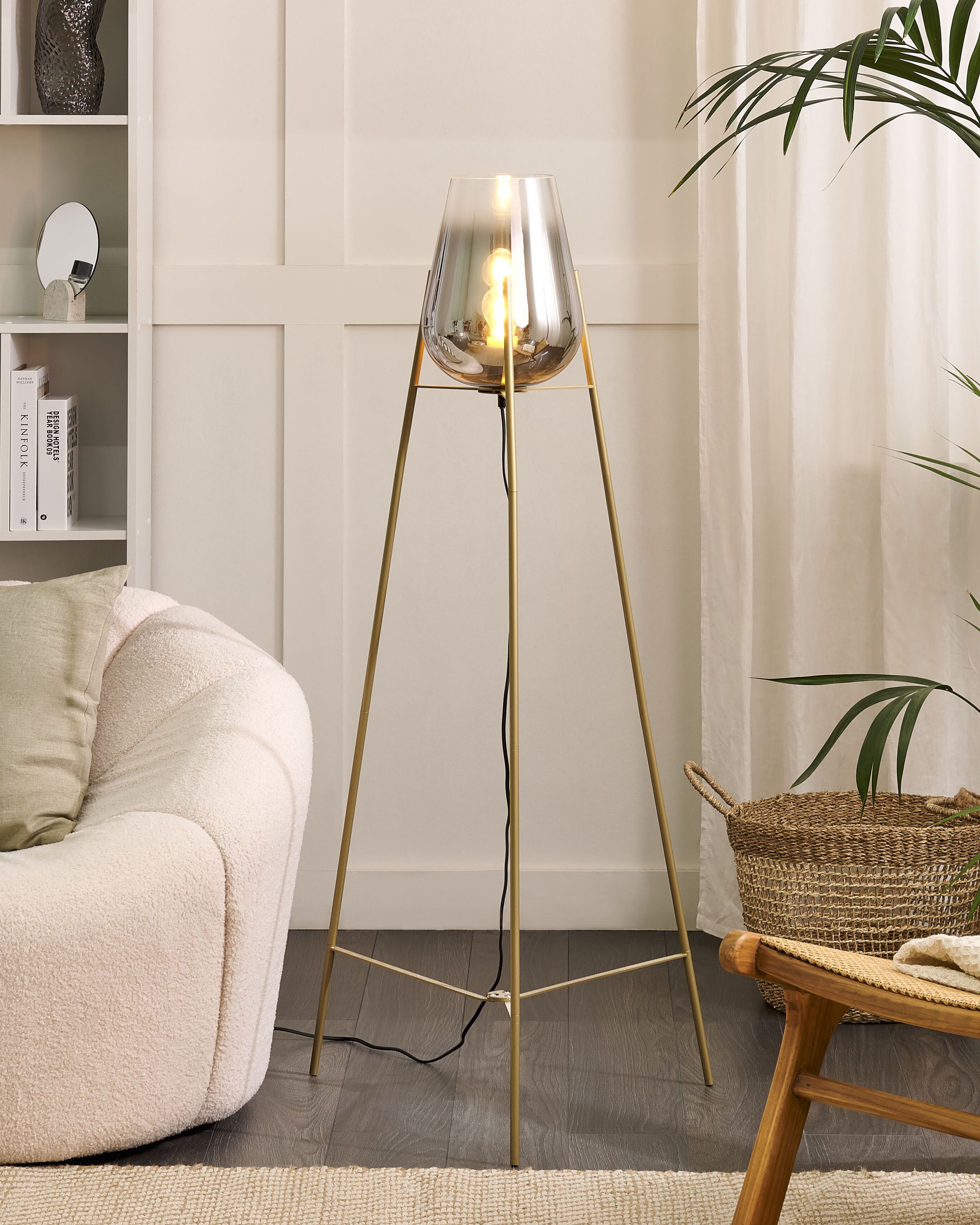 Floor Lamp MENA Metal Gold