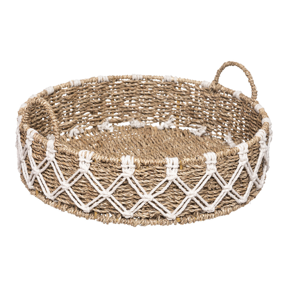 Tray "Palm" Macram&eacute;, D.38 cm