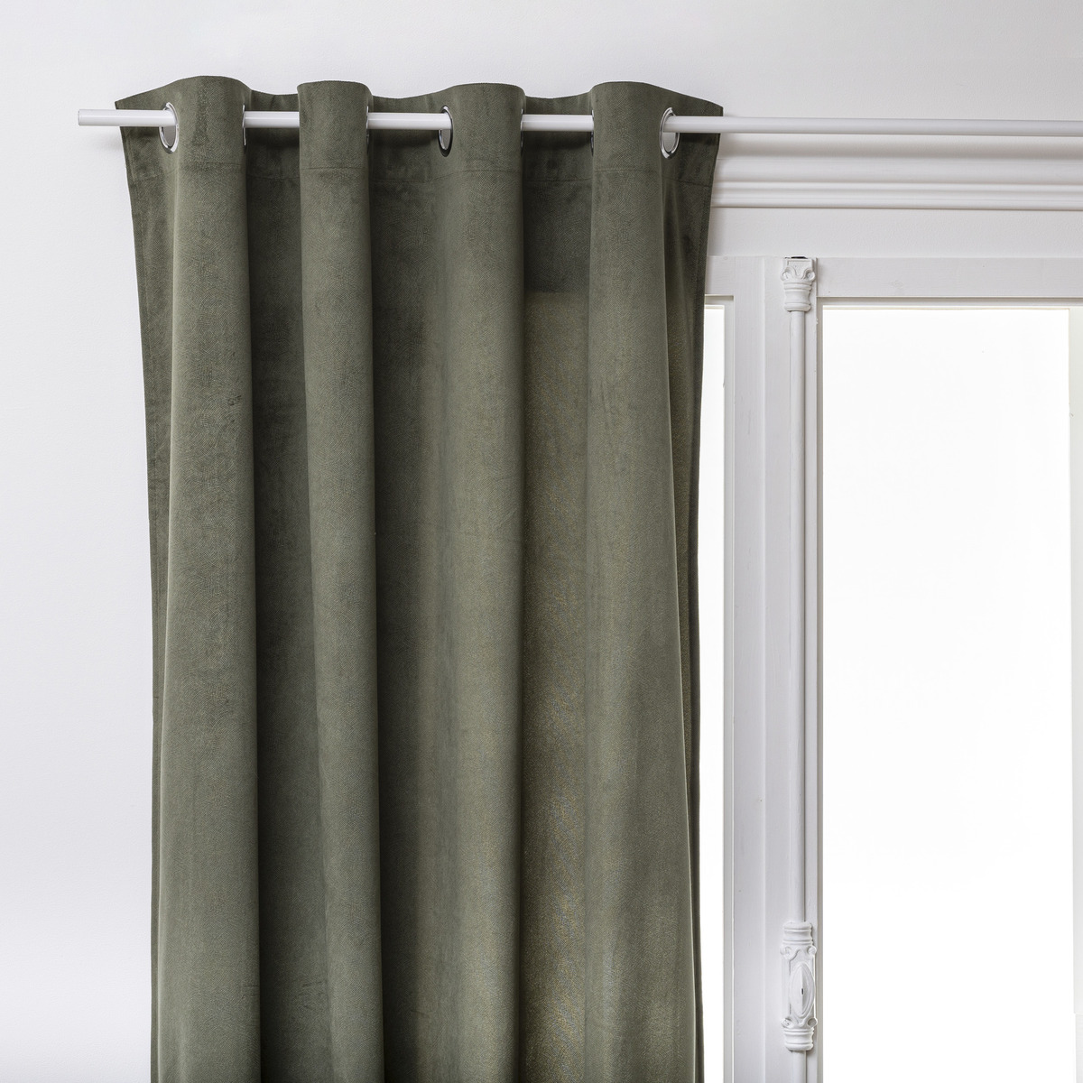 Curtain "Lilou" Khaki green, 140x260 cm