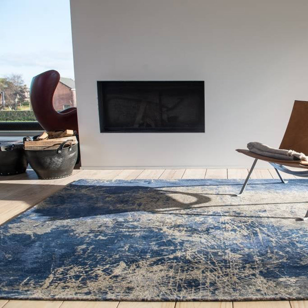 Louis de Poortere Mad Men Vloerkleed 280 x 390 cm - Abyss Blue