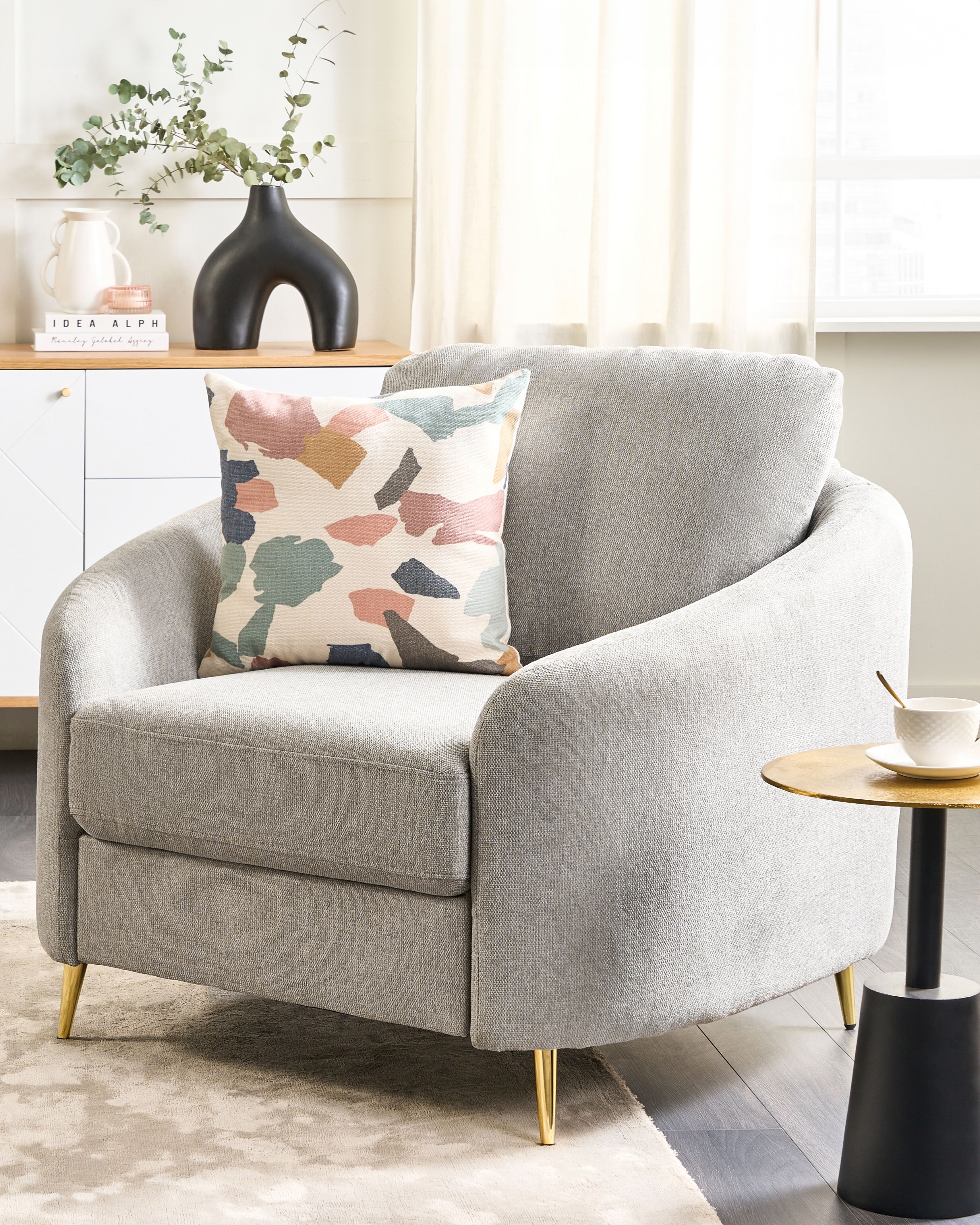 Armchair TROSA Fabric Light Grey