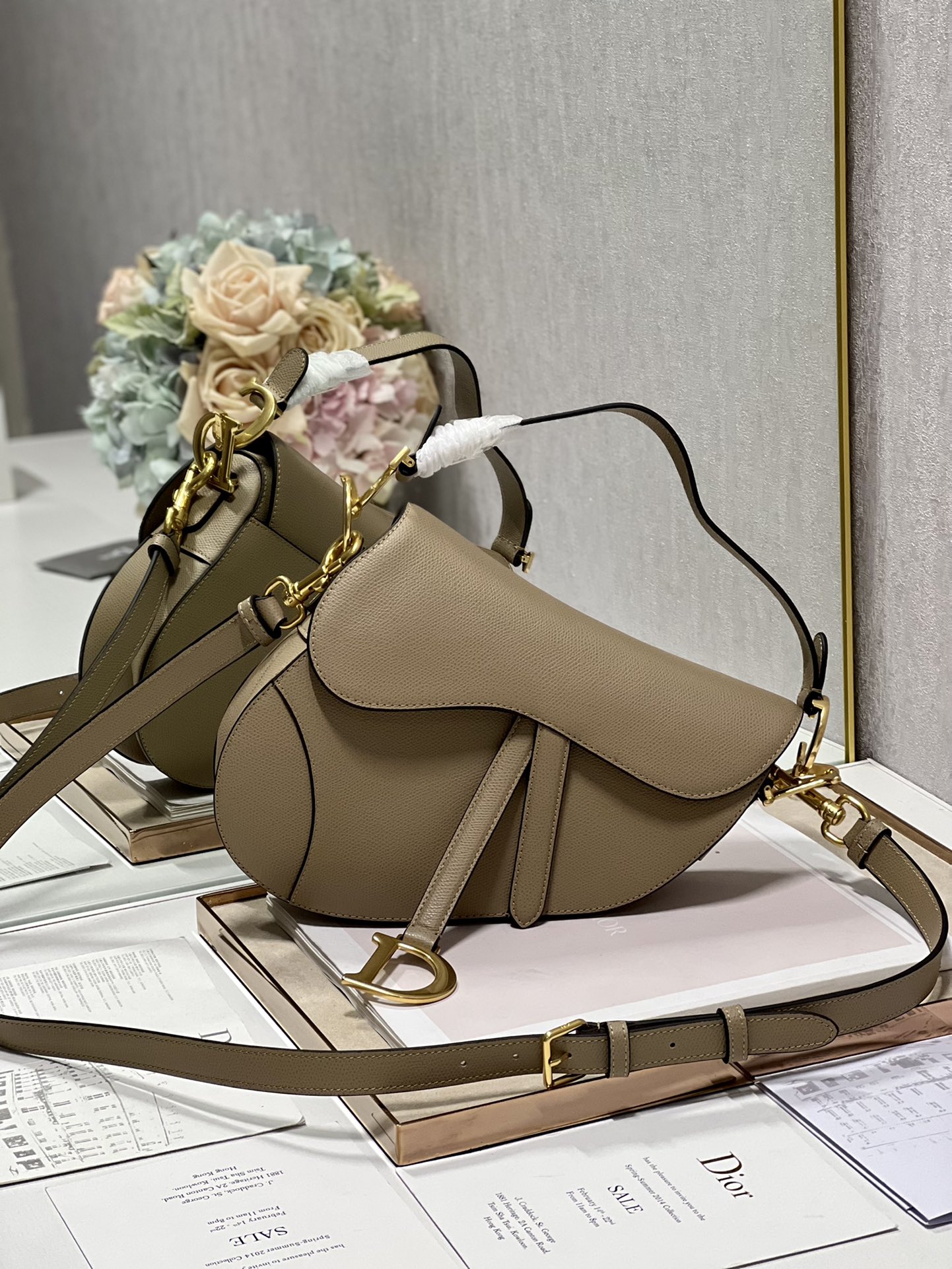 Dior Christian Saddle Bag With Strap Brown For Women 10in/25.5cm1:1High-quality replica
