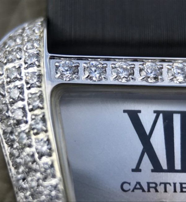 Replica Cartier High Jewelry Watches WJ306014 White Dial Red Fabric Strap - Top club
