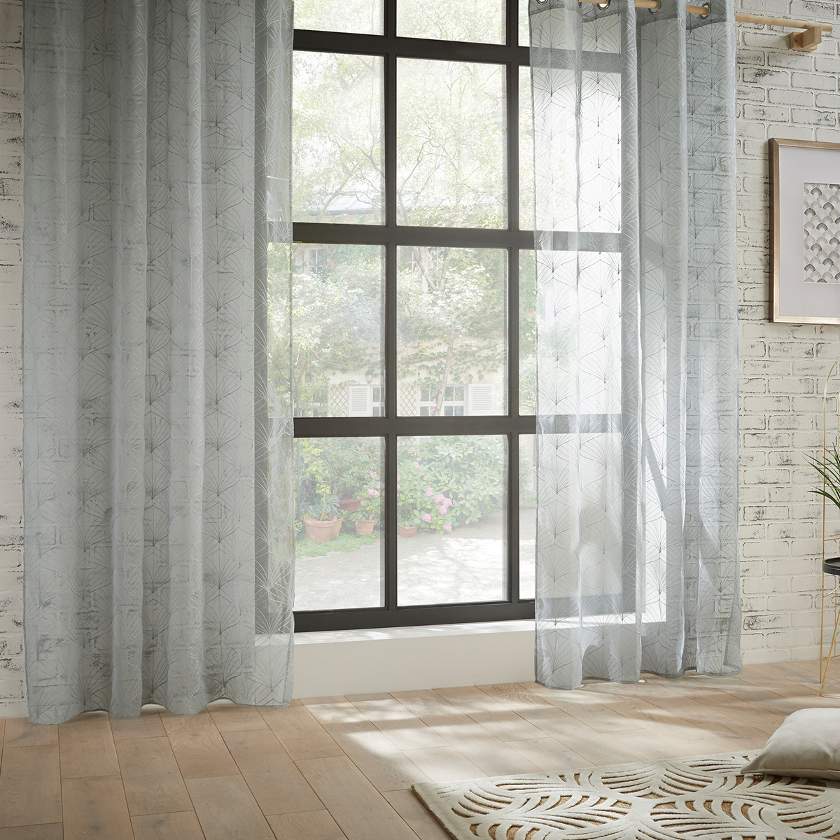 Sheer curtain "Mia" Grey, 140x240 cm