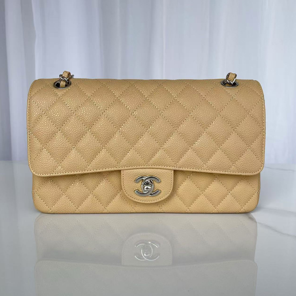 Chanel Caviar CF Medium 25CM(Replica)1:1High-quality replica