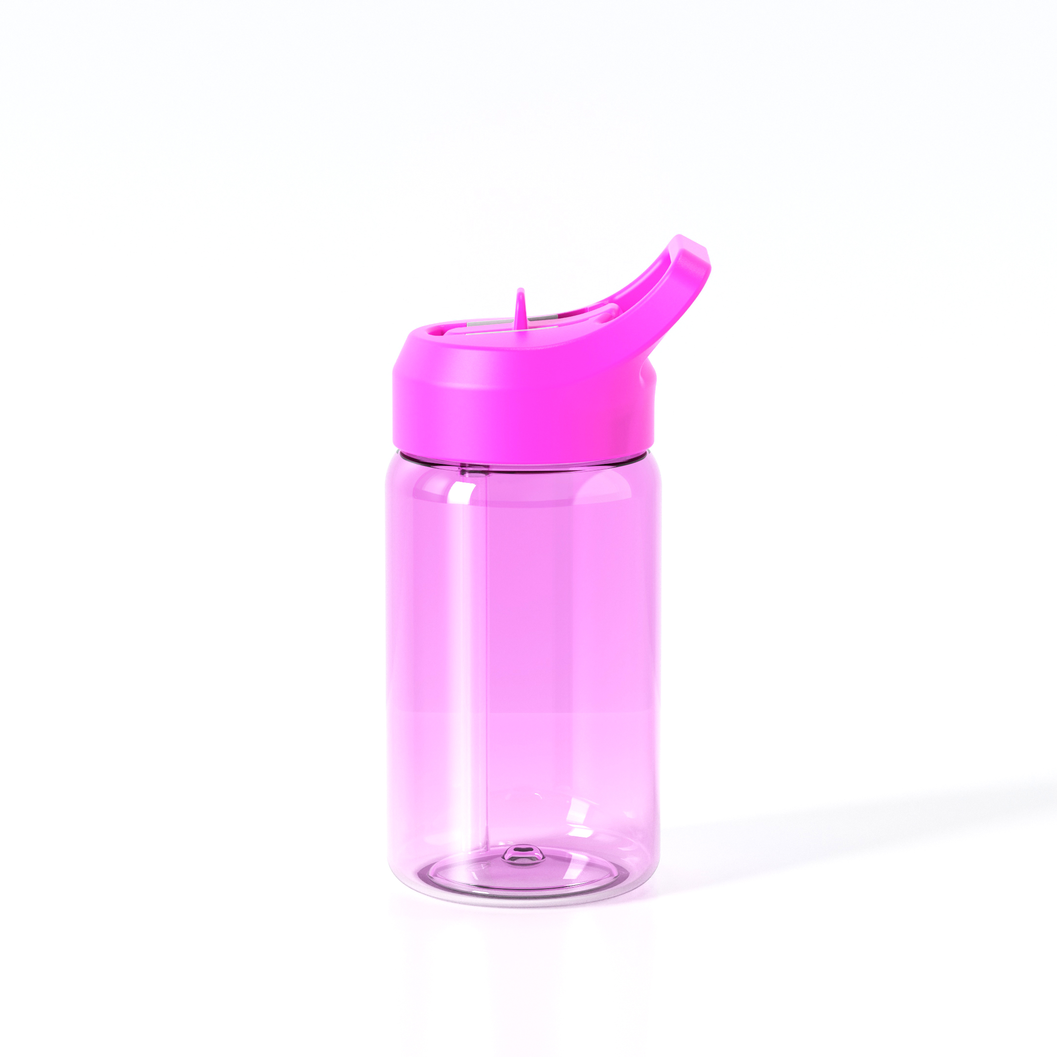 Eco-Friendly 450ML 15OZ Plastic for Straw Lid Drinkware BPA-Free Kids Water Bottle for Camping & Protein Shaker Direct Drinking