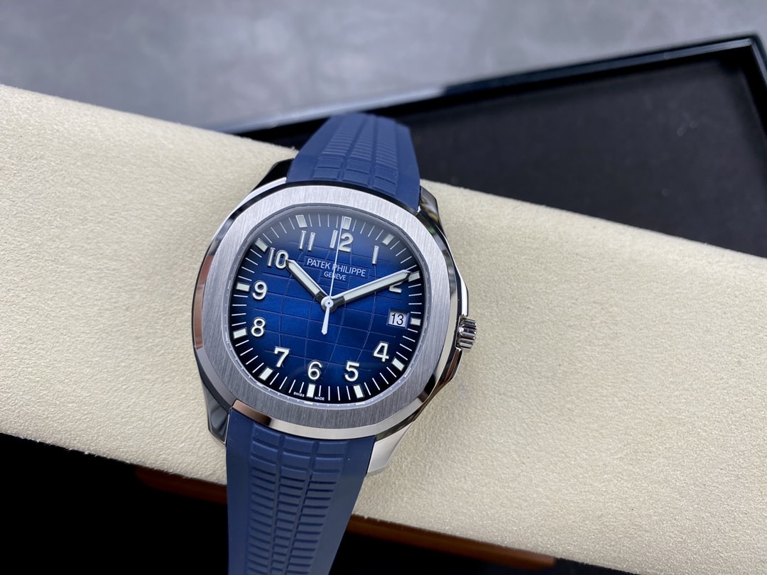 Fake Patek Philippe Replica Watch Aquanaut ��Jumbo�� White Gold Blue Dial 5168G-001 3KF(1:1 replica) - Top club