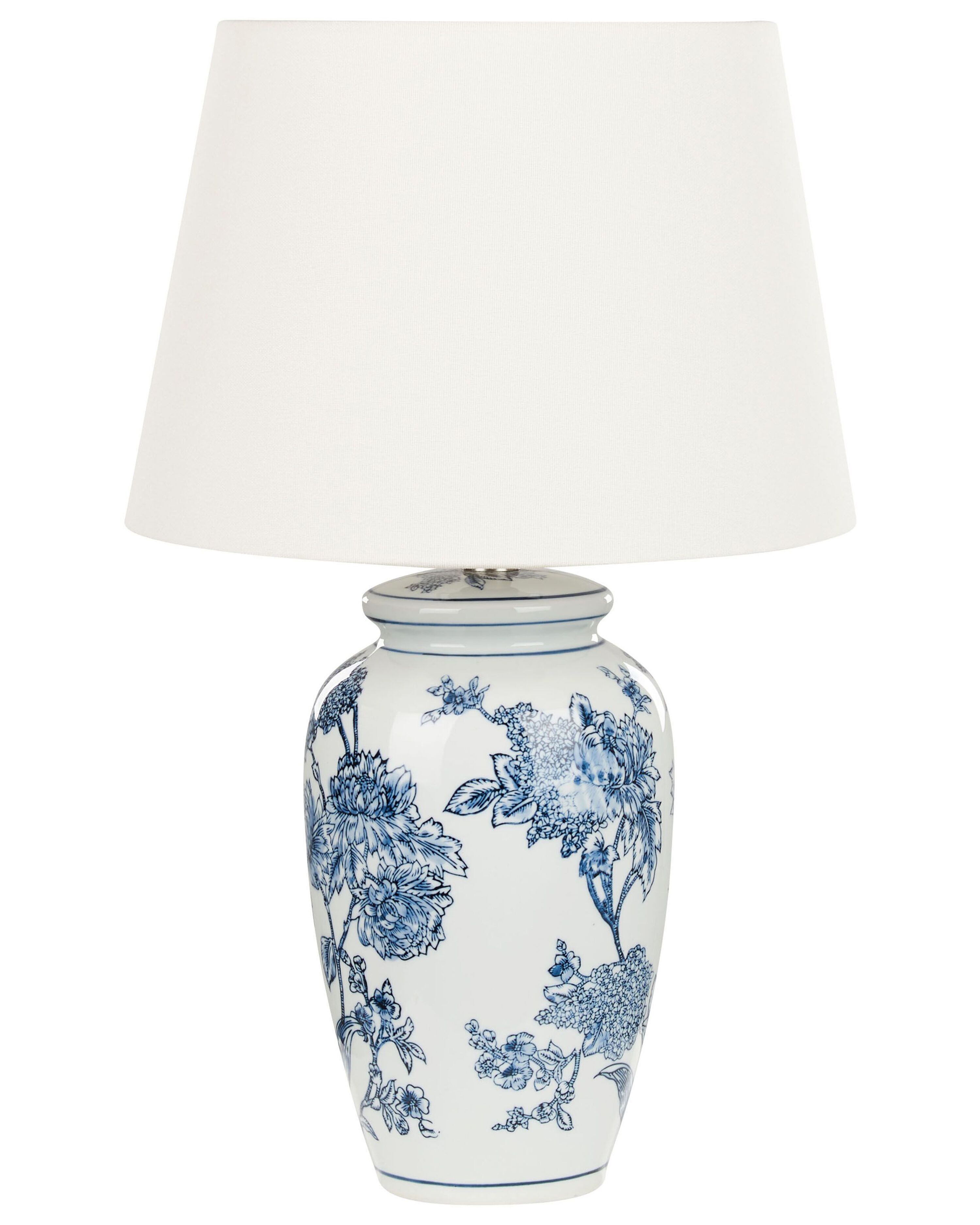Table Lamp BELUSO Porcelain White/ Blue