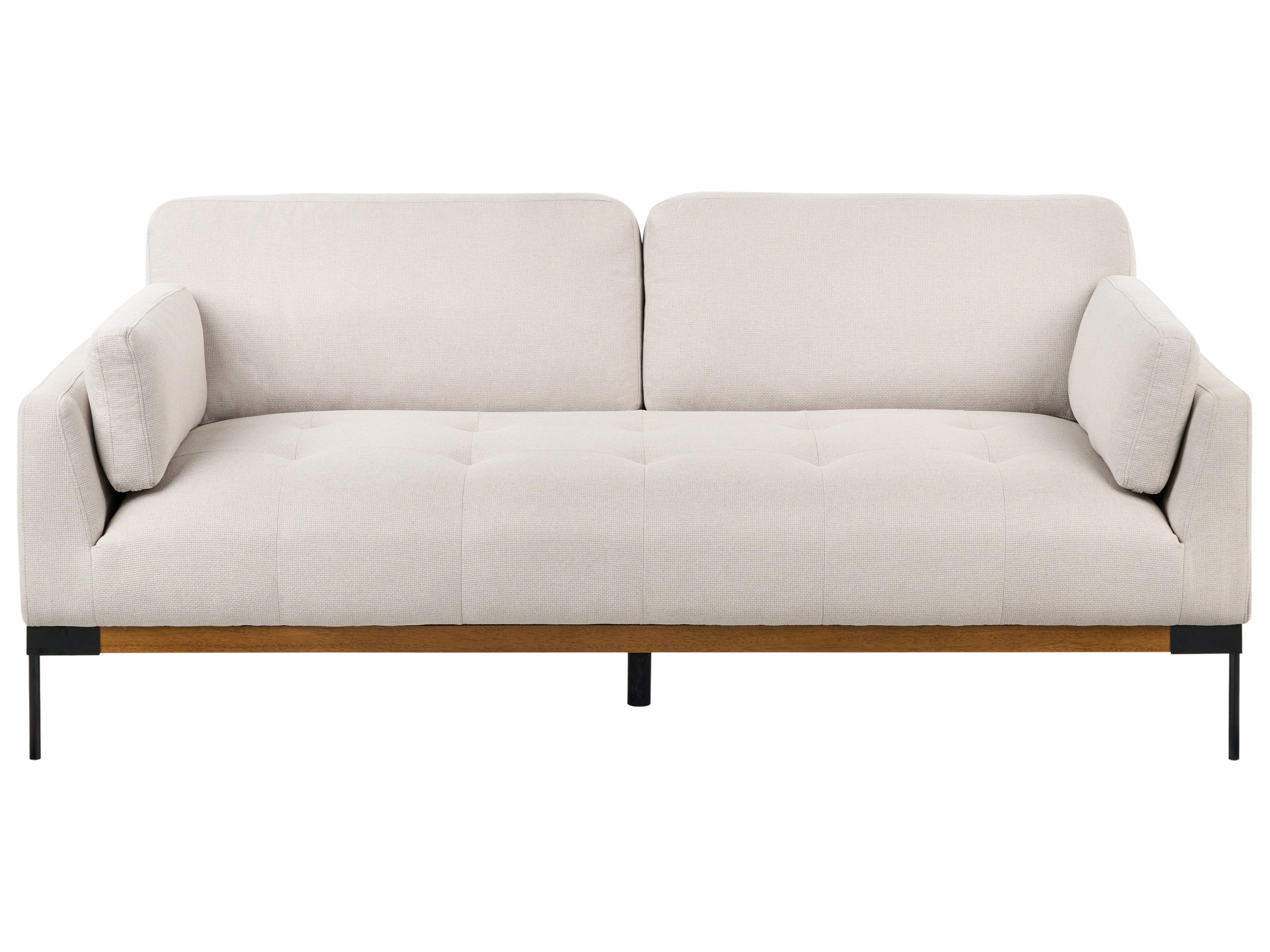Sofa 3 Seater SKAVEN Fabric Light Beige