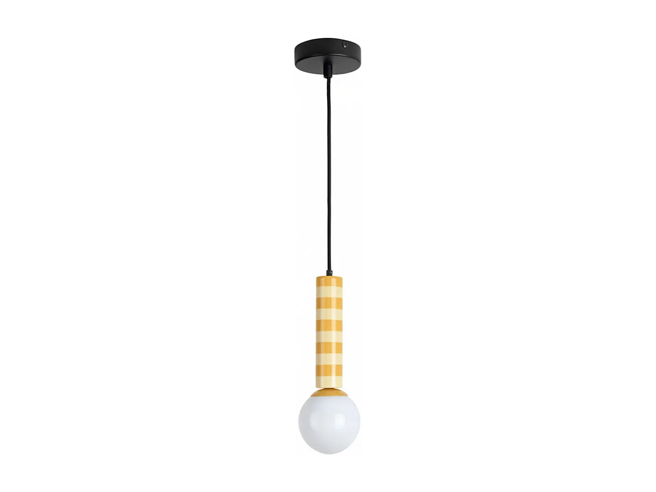 Rayado - Suspension à motif géométrique - Jaune
