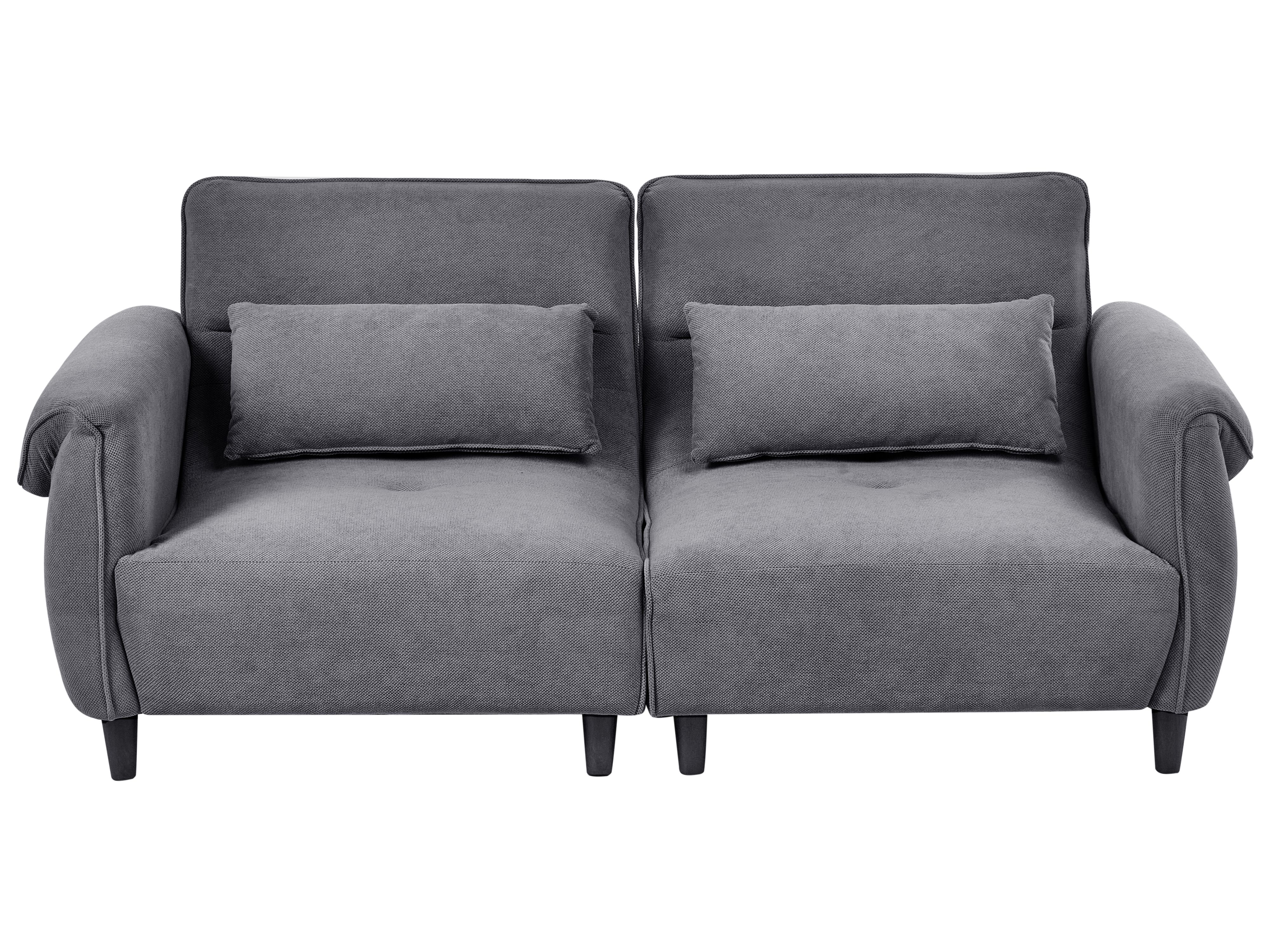 Sofa 3 Seater WETLAN Fabric Dark Grey