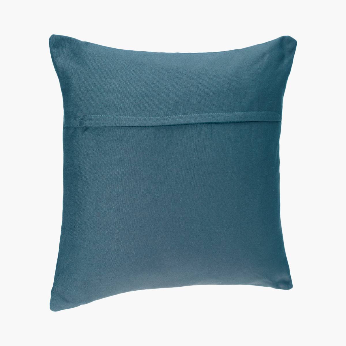 Removable cushion cover, cotton Teal blue, 38x38 cm