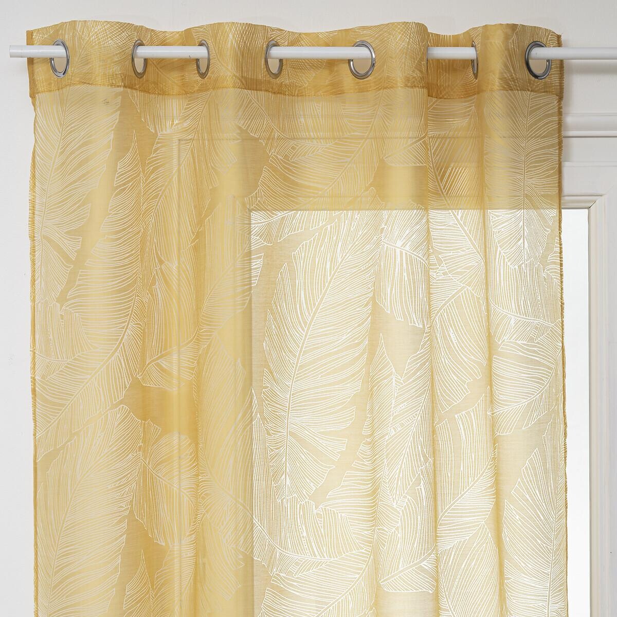 Sheer curtain "Devo" Mustard yellow, 140x240 cm
