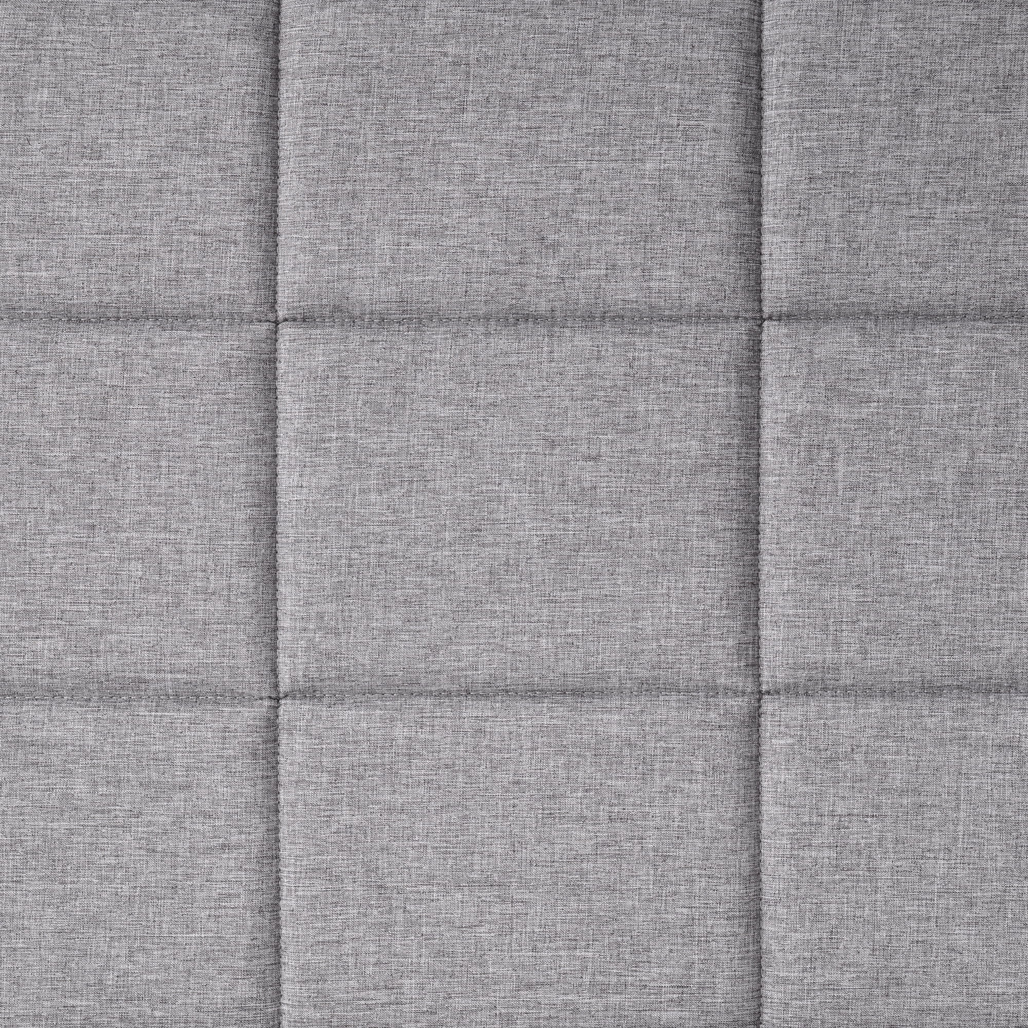 Mainstays Upholstered Platform Bed, No Box Spring Needed, Gray, Queen - Image 12