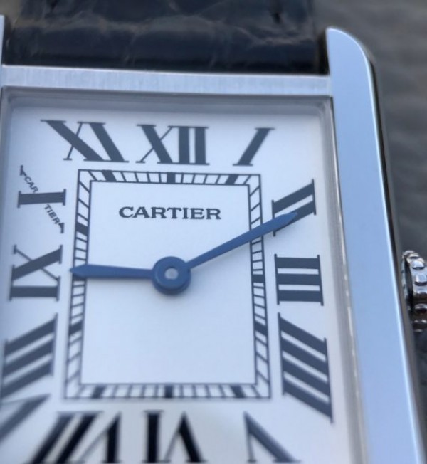 Replica Cartier Tank Solo SS White Dial Black Leather Strap Ronda Quartz - Top club