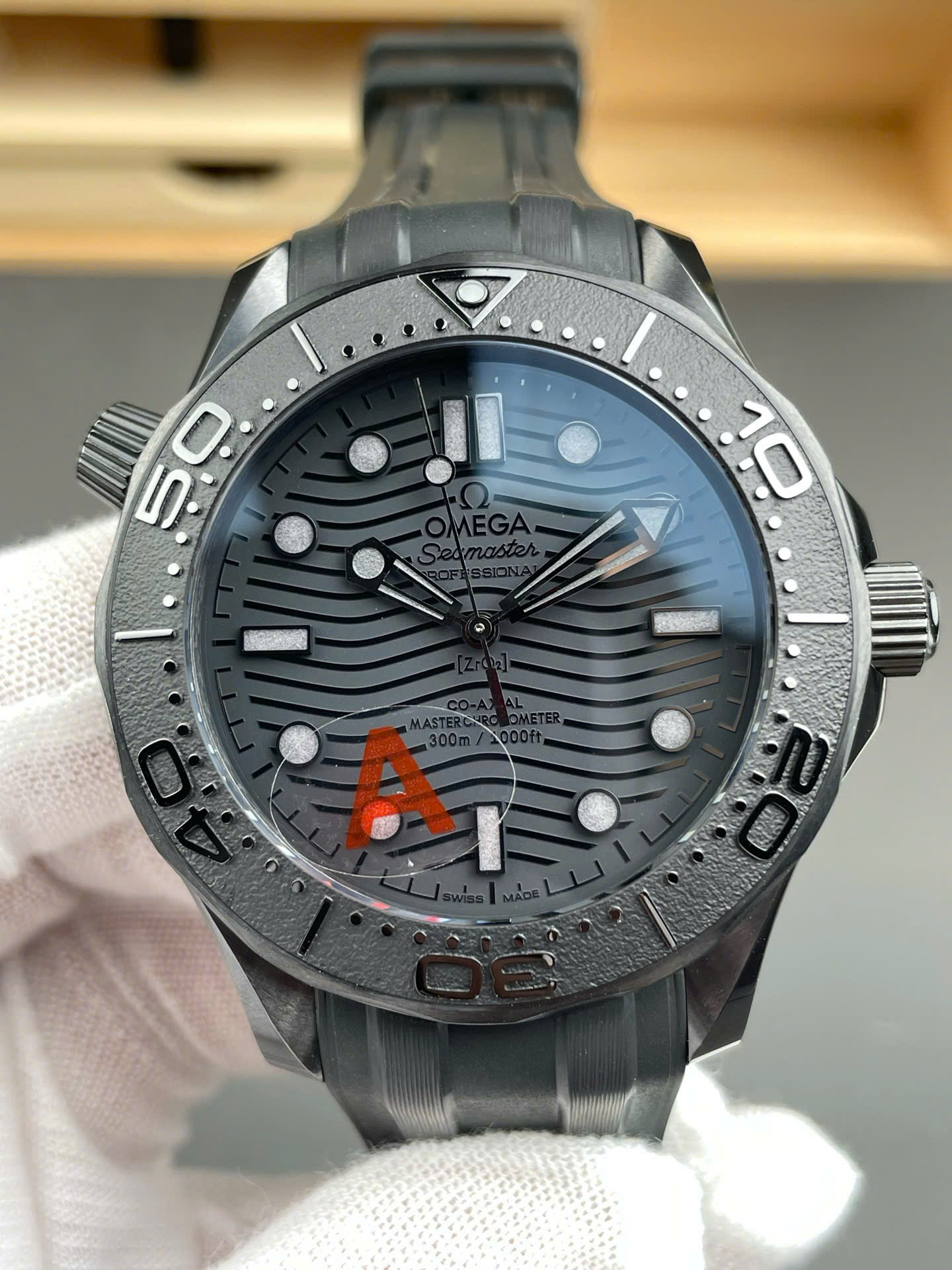 Omega Seamaster Diver 300M Black Black Ceramic Luxury Fake Watches VS Factory Men s 42mm - Top club