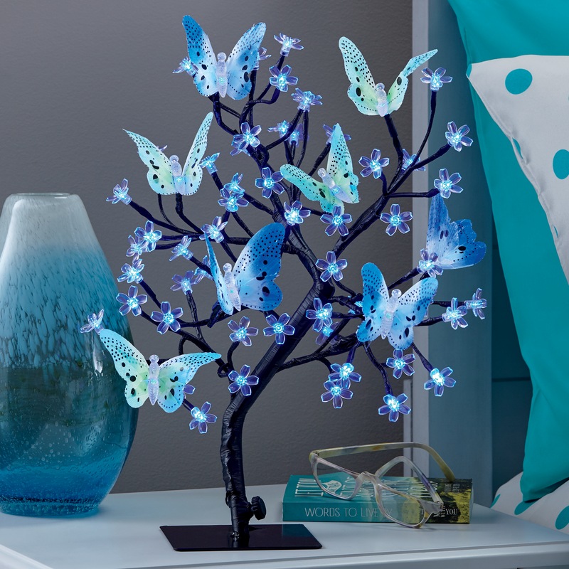 Lighted Butterfly Tree Table Lamp - MIDNIGHT VELVET CATALOG