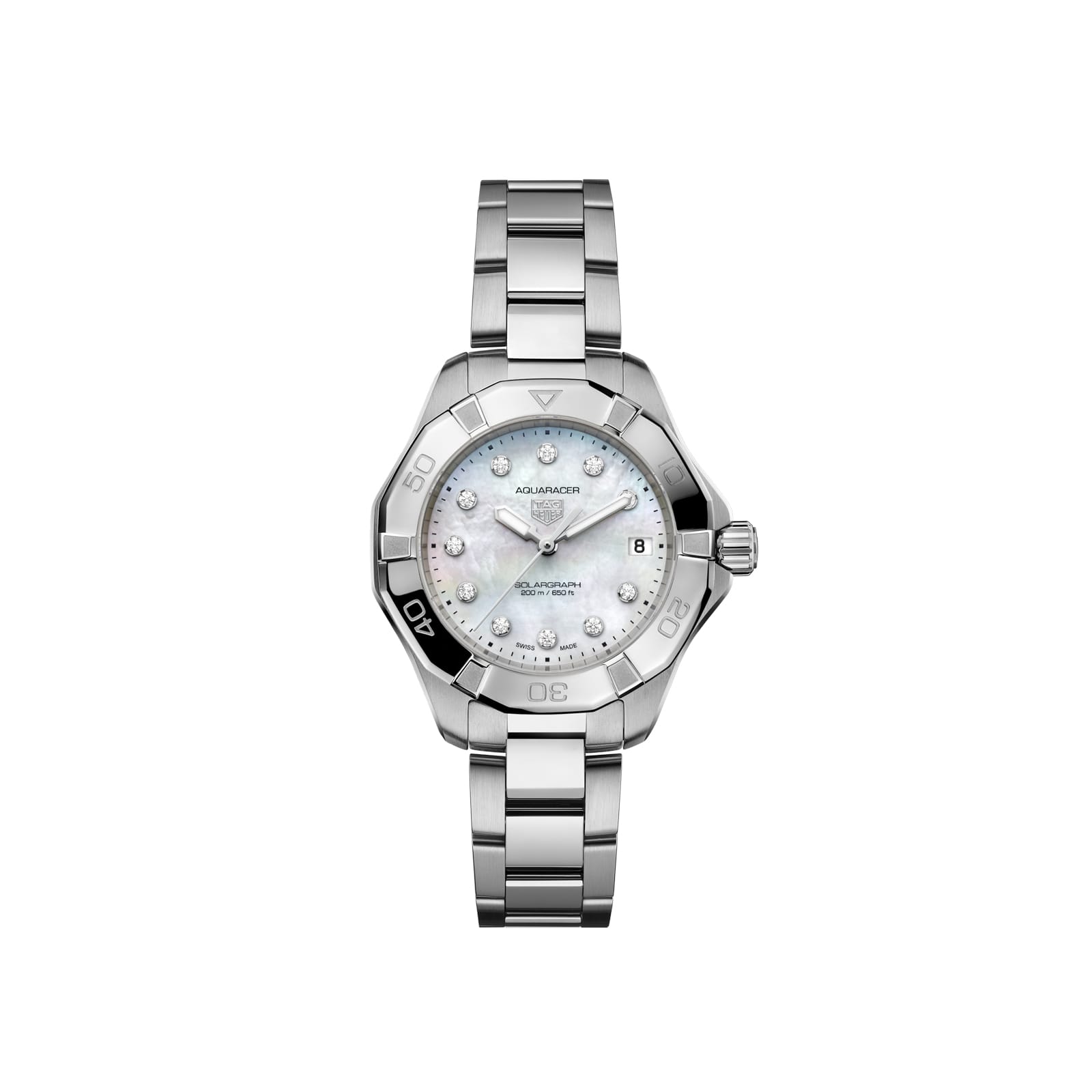 TAG Heuer Replica Watch Aquaracer Professional 200 Solargraph Solar Quartz 34 mm Steel(1:1 replica) - Top club