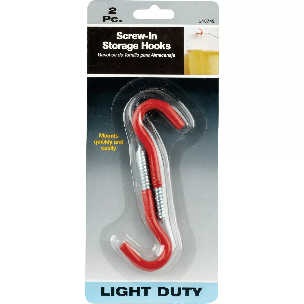 1.5 In. x 3.8 In. Screw-In Plant Hook (2-Pack)