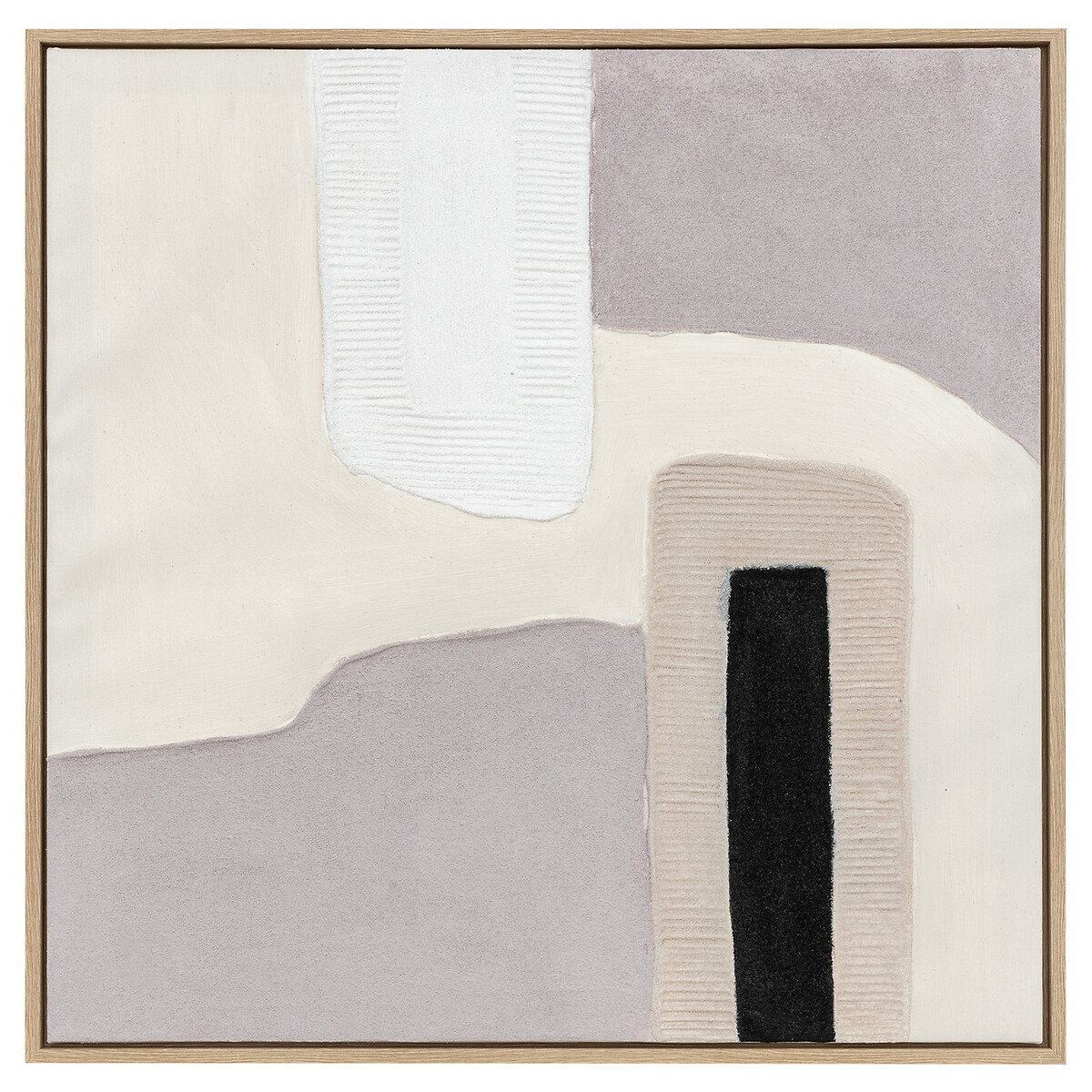 3D wall art "Laurenz" White and purple, 80x80 cm