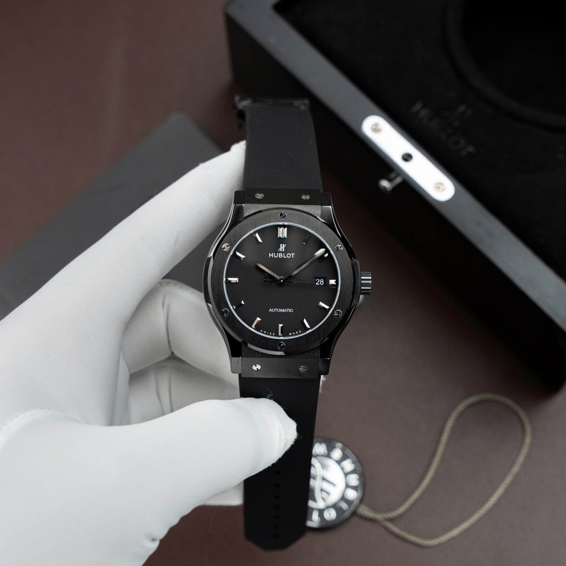Hublot Classic Fusion Ceramic Black Rubber Strap Replica Watch 42mm - Top club
