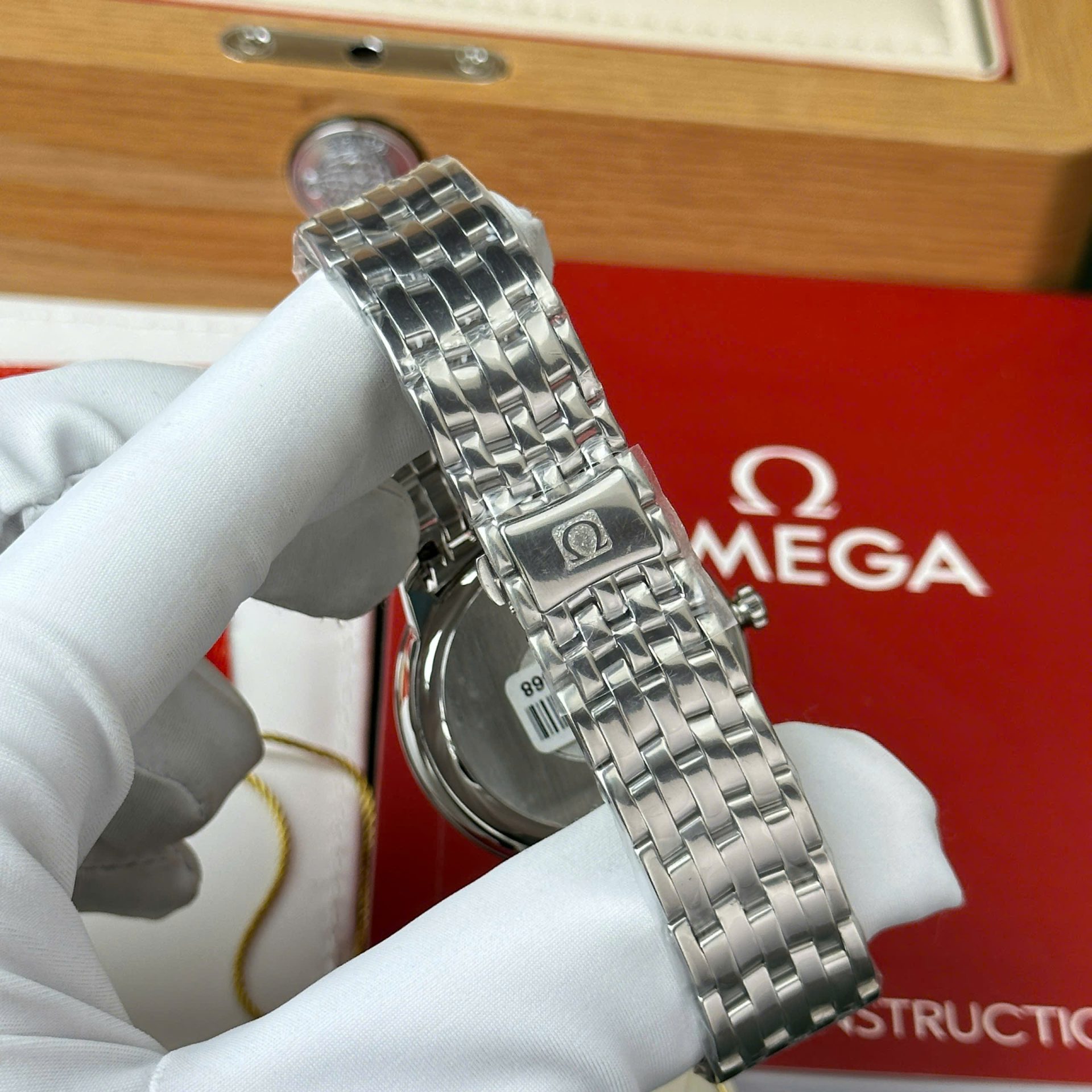 Omega De Ville Prestige Power Reserve Replica Watch White Dial Metal Wire 39.5mm - Top club