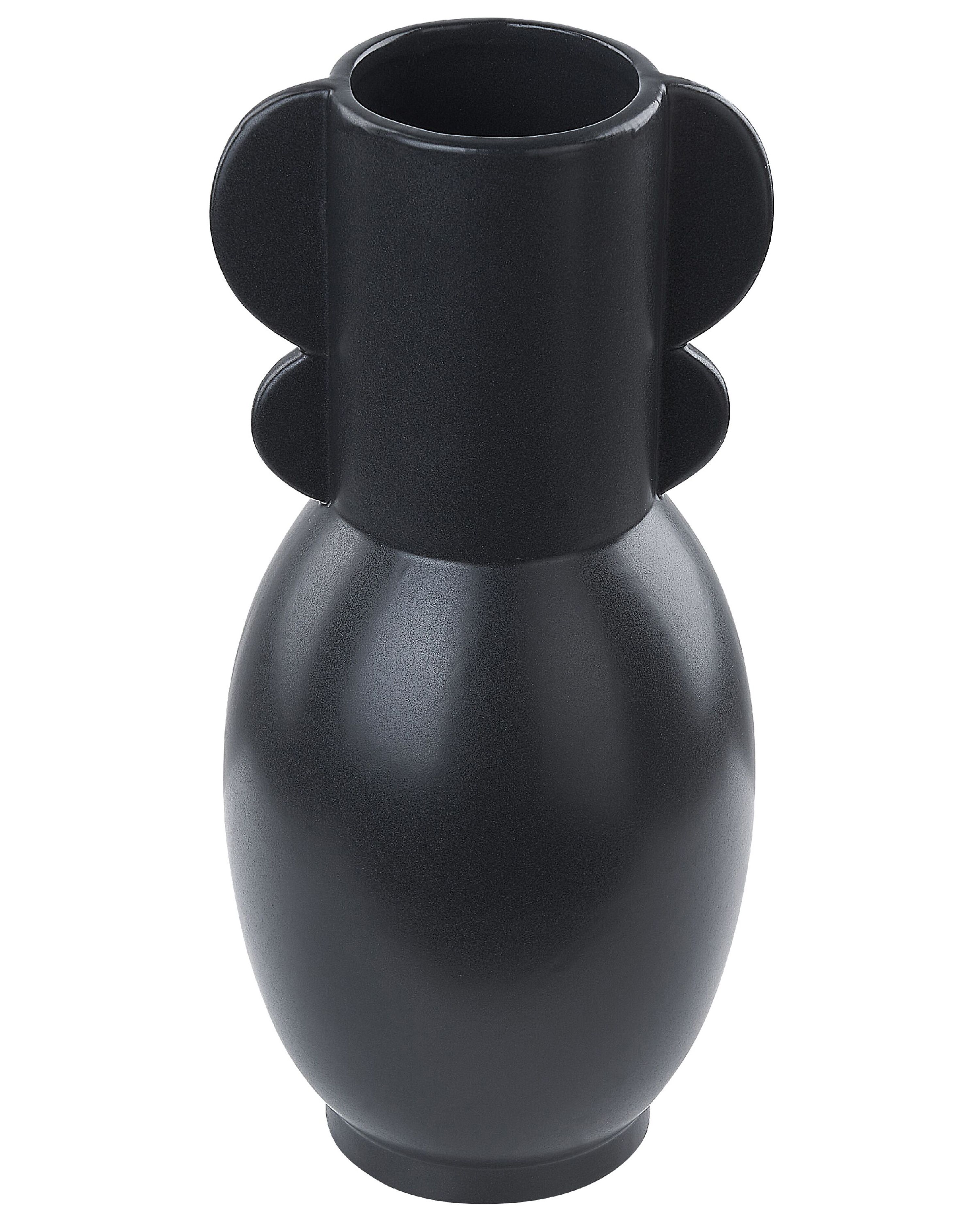 Flower Vase MYTILENE Ceramic 29 cm Black