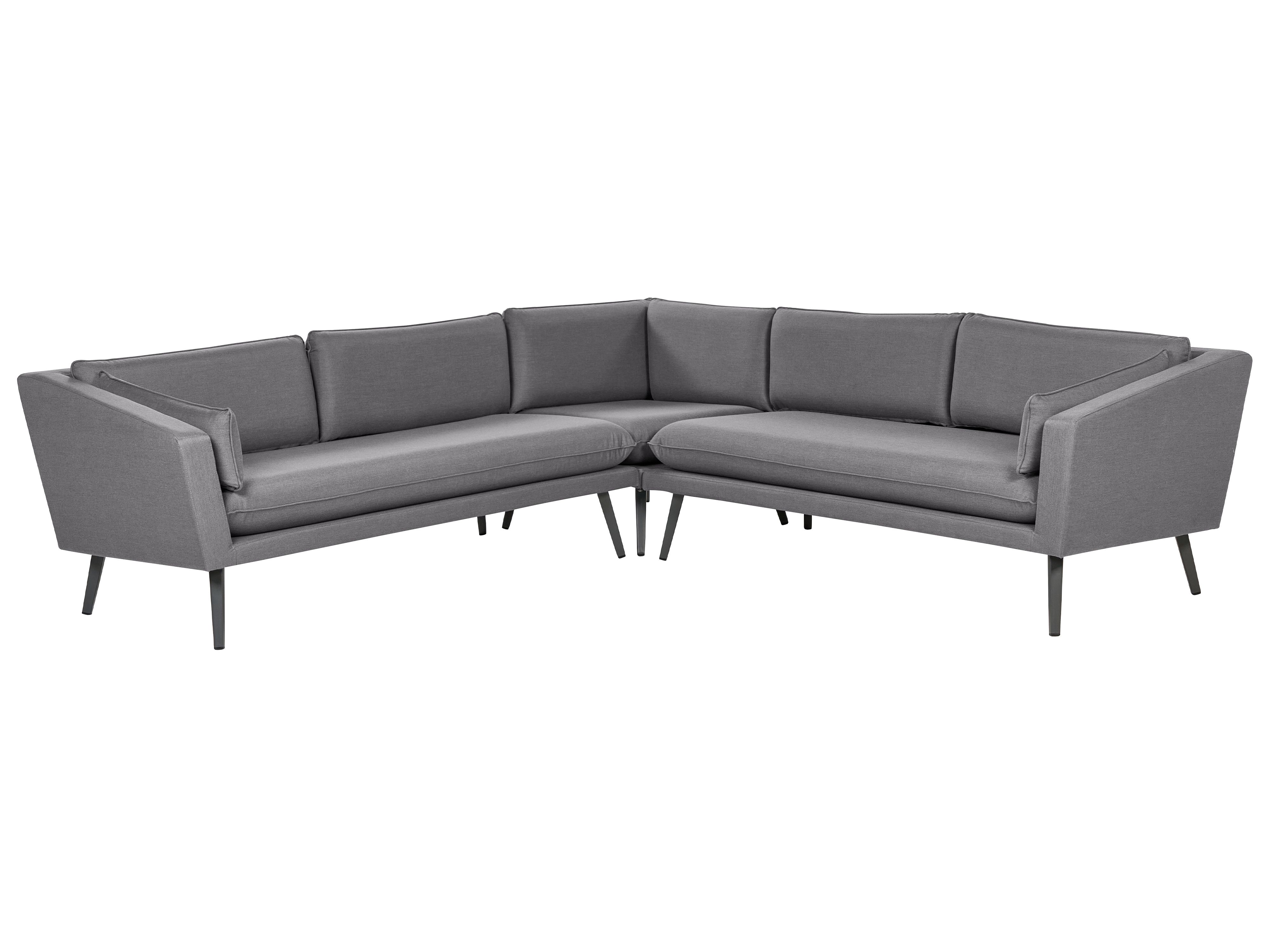 Garden Corner Sofa 5 Seater LORETELLO Grey