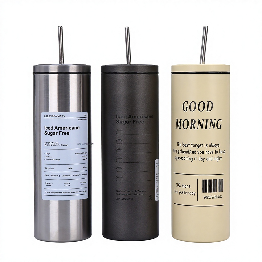 304 Stainless Steel 600ml BPA Free Leak-Proof Thermos Cup 12-Hour Thermal Insulation Portable Vacuum Flask for Camping Car Use
