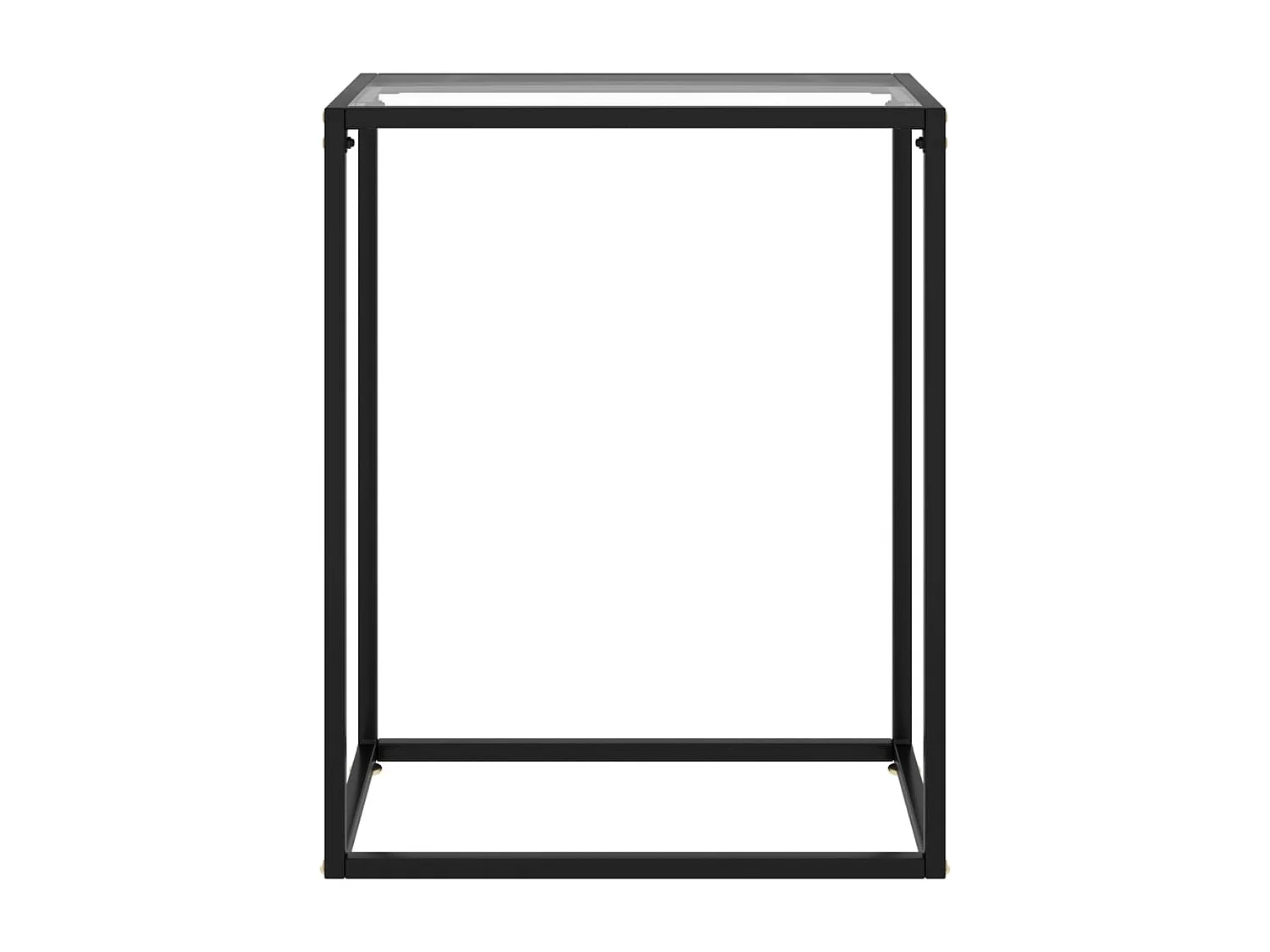 Table console Transparent 60x35x75 cm Verre trempé