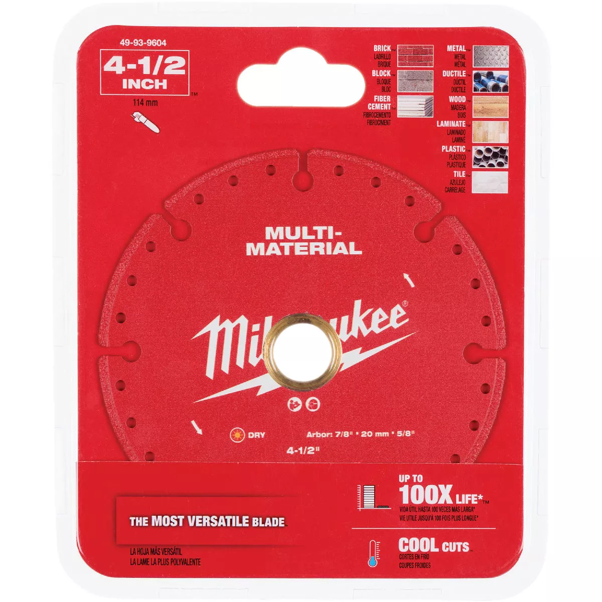 Milwaukee 4-1/2 In. Multi-Material Dry Cut Diamond Blade
