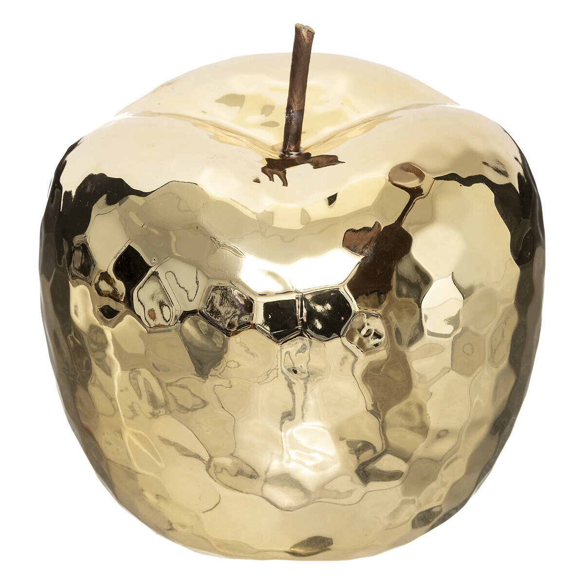 Apple deco, ceramic Gilt, D.18 cm