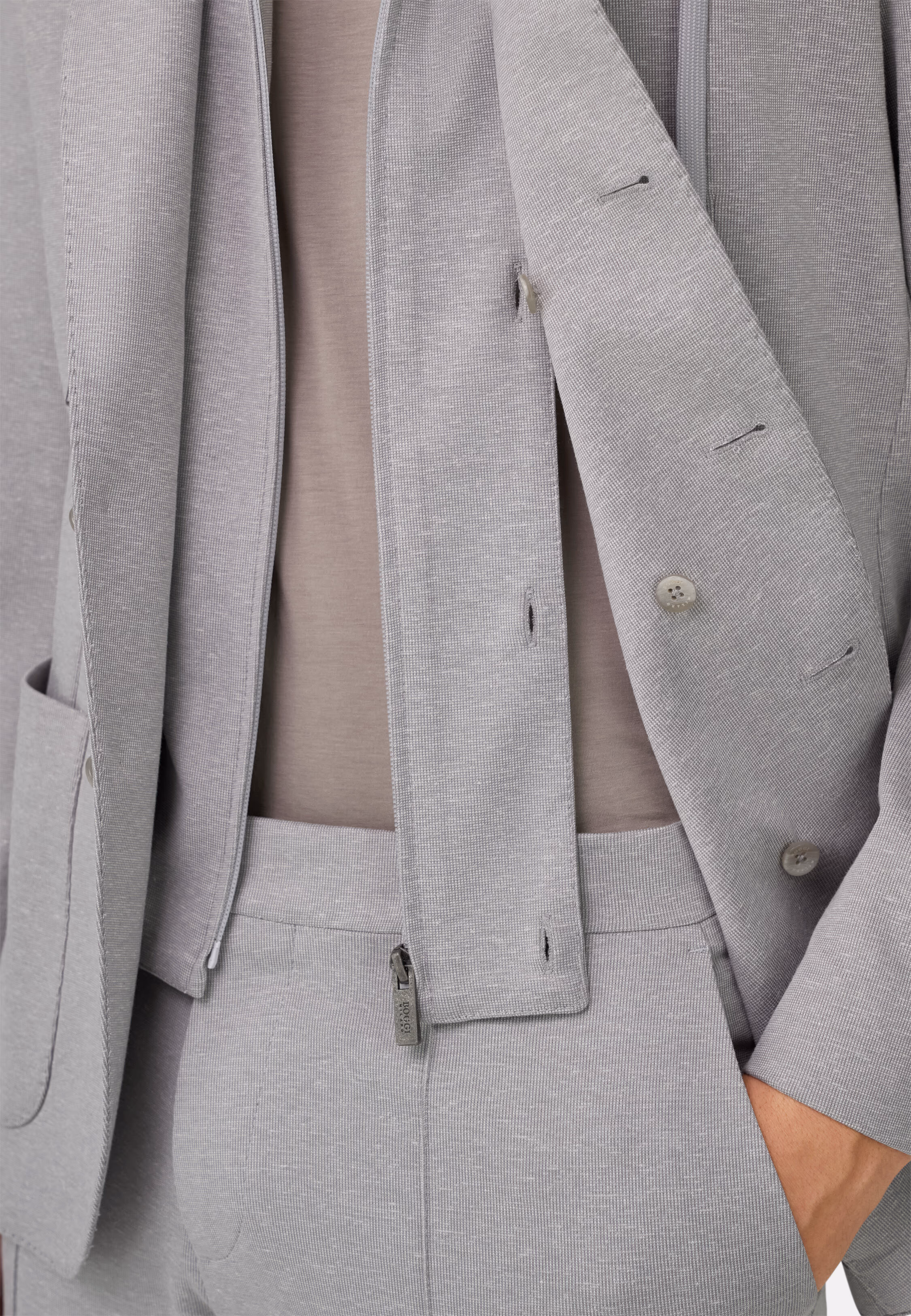 BOGGI Madison Sweatshirt Jacket in a Stretch Cotton Blend