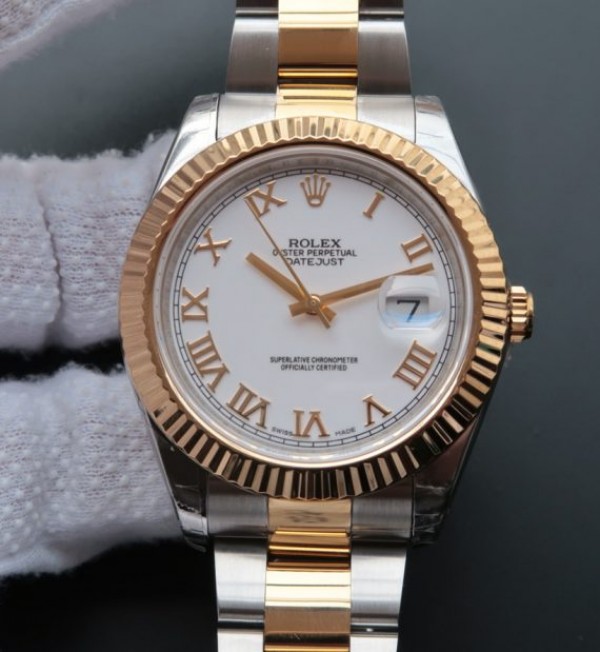 Replica Rolex DateJust II 126333 SS/YG White Dial Roman Marker SS/YG Bracelet A3136 - Elite Watch Atelier