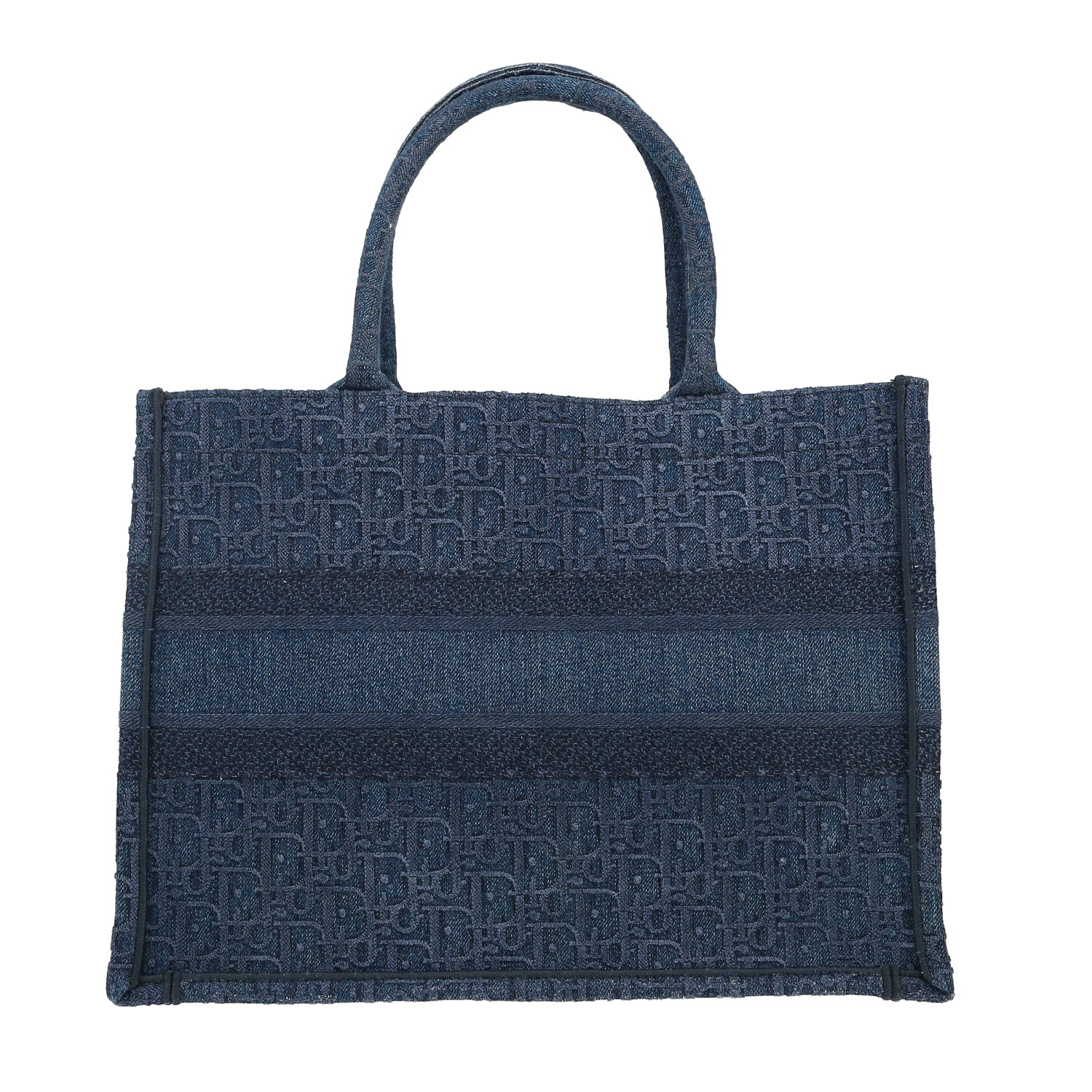 Dior Book Tote shopping bag in blue monogram denim canvas1:1High-quality replica