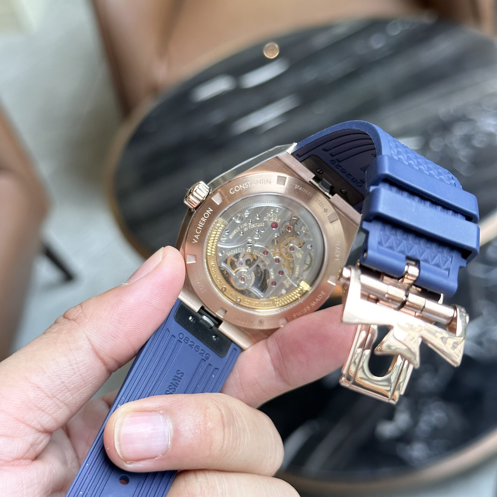 Vacheron Constantin Overseas 6000V Tourbillon Rubber Strap Replica Watch 42.5mm - Top club