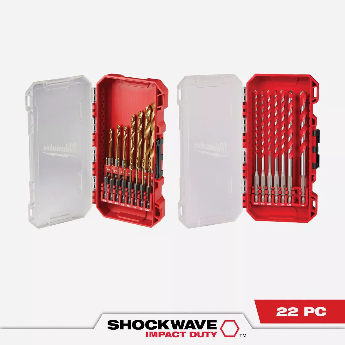 Milwaukee SHOCKWAVE 7-Piece Carbide Masonry Drill Bit Set