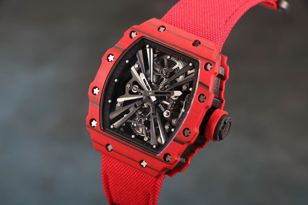Richard Mille Best Replica Watch RM12-01 Tourbillon Carbon Red 40mm - Top club
