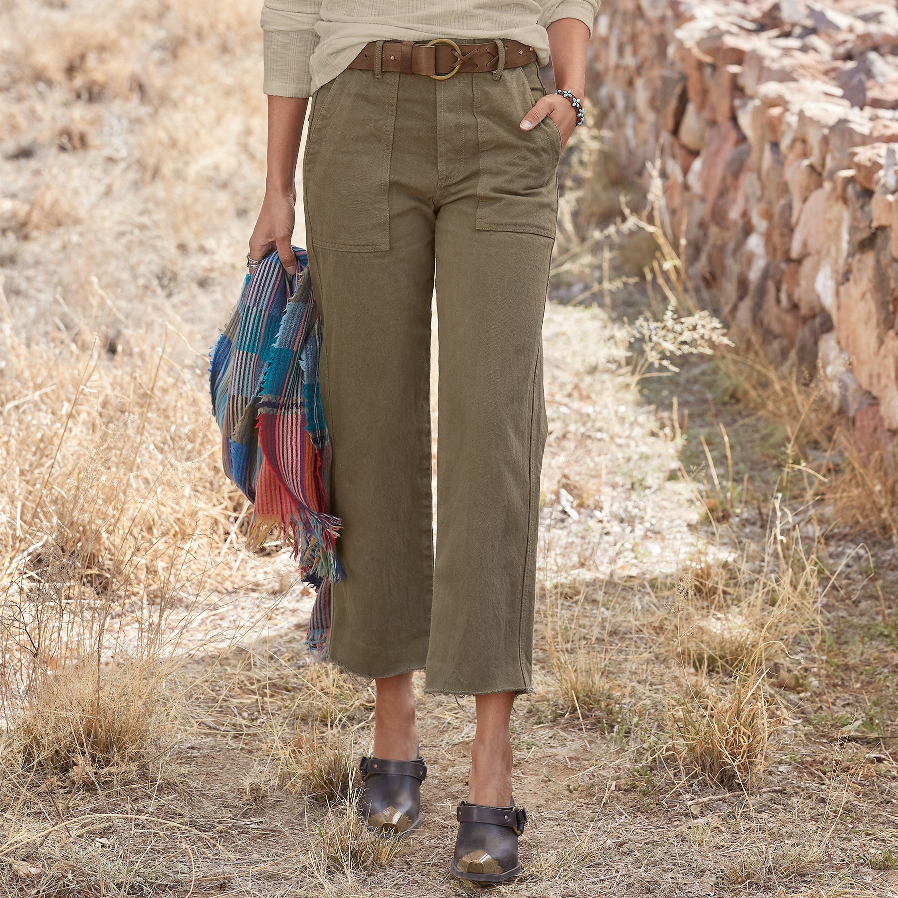 Ashley Twill Patch Pocket Jean - Sundance Clothing