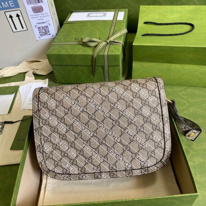 Replica Gucci X Balenciaga Horsebit 1955 Shoulder Bag 6022041:1High-quality replica