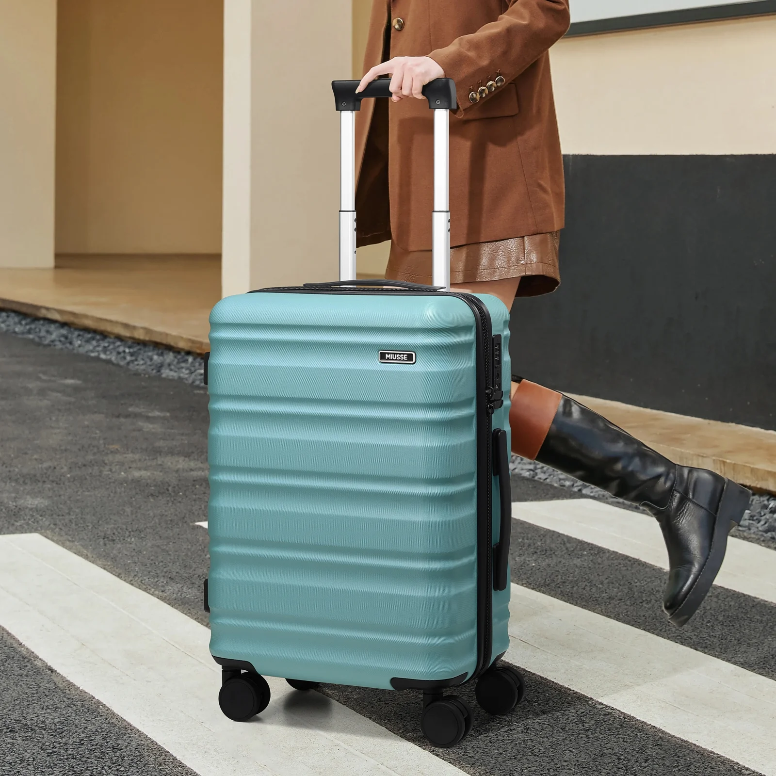 MIUSSE Luggage Sets 3 Piece, 20 Inch Carry On Luggage with Wheels, 100% PC Hardshell Suitcase with TSA Lock, Carry On Suitcases Airline Approved With Travel Backpack for Men Women - Image 12