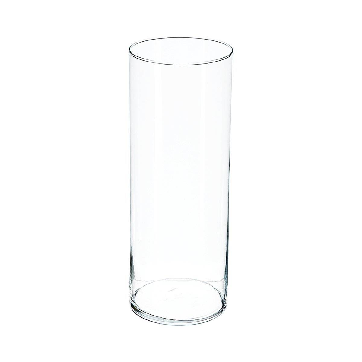 Cylinder vase, glass H.40 cm