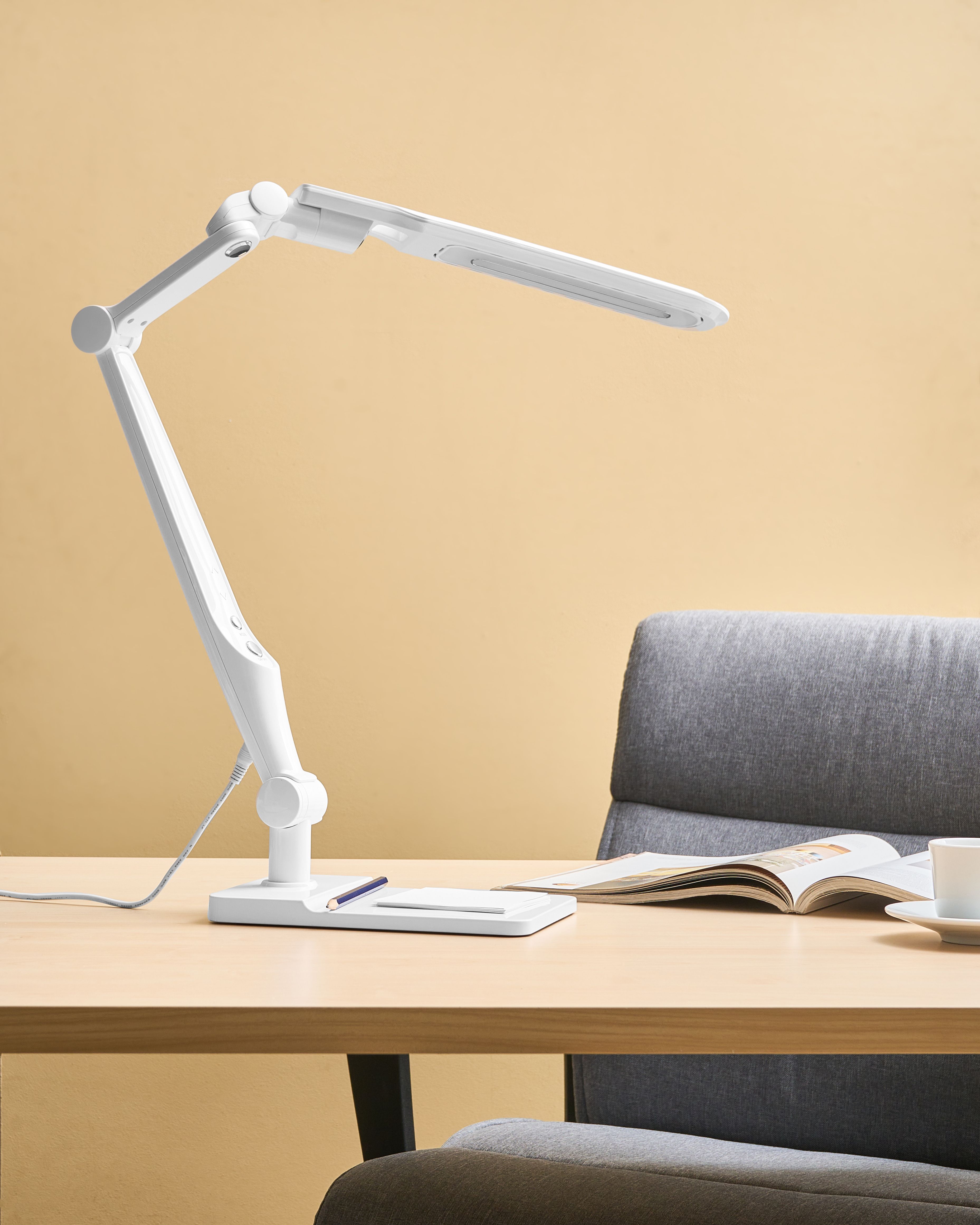 LED Desk Lamp PEGASI with Dimmer White
