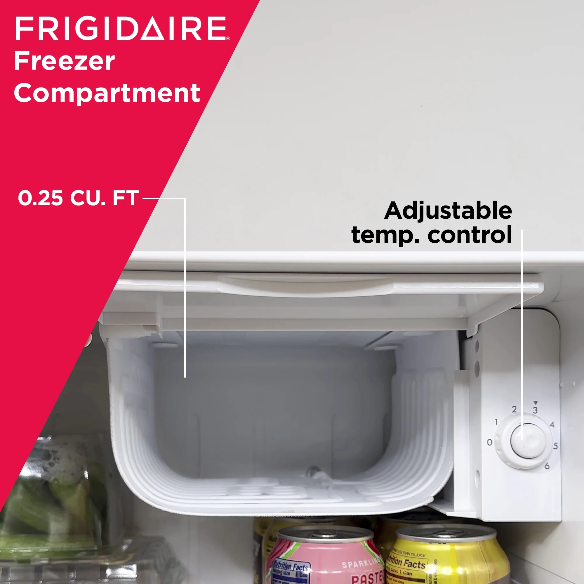 Frigidaire 1.6 Cu ft. Retro Compact Refrigerator with Side Bottle Opener, Coral - Image 16