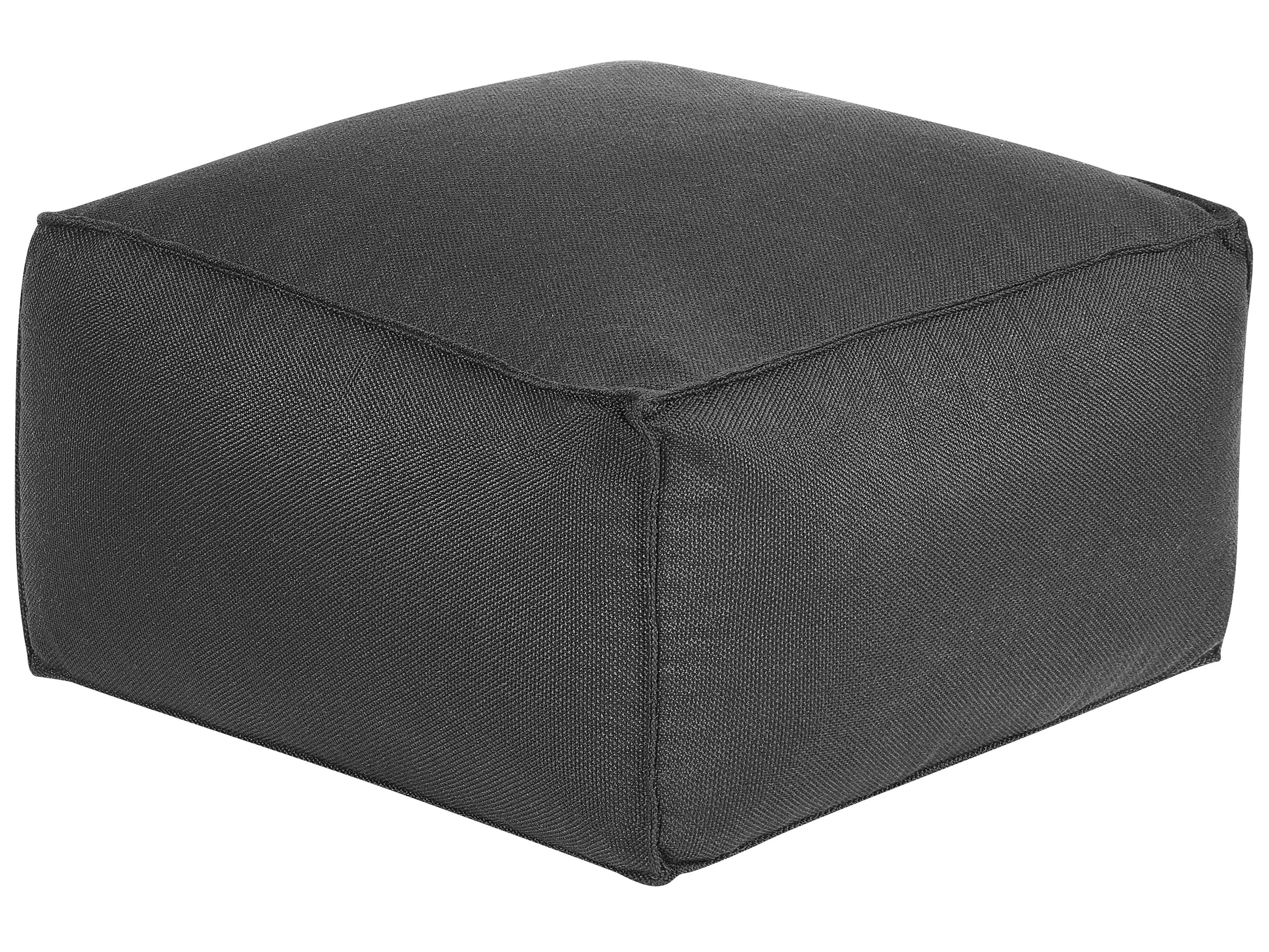 Pouffe MUKKI Fabric Black