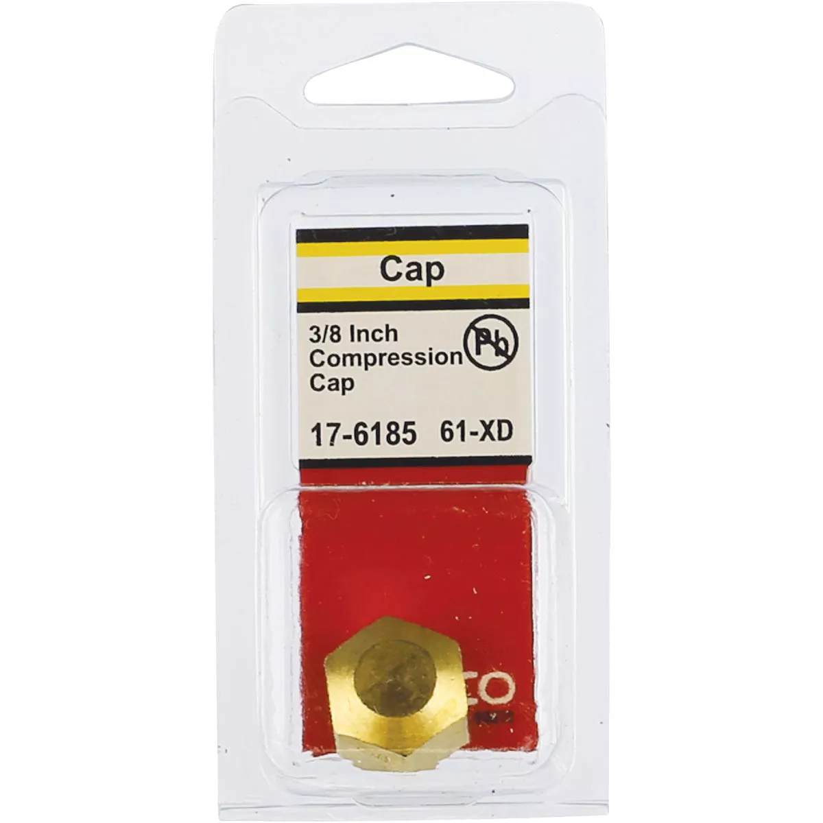 Lasco 3/8 In. Brass Compression Cap