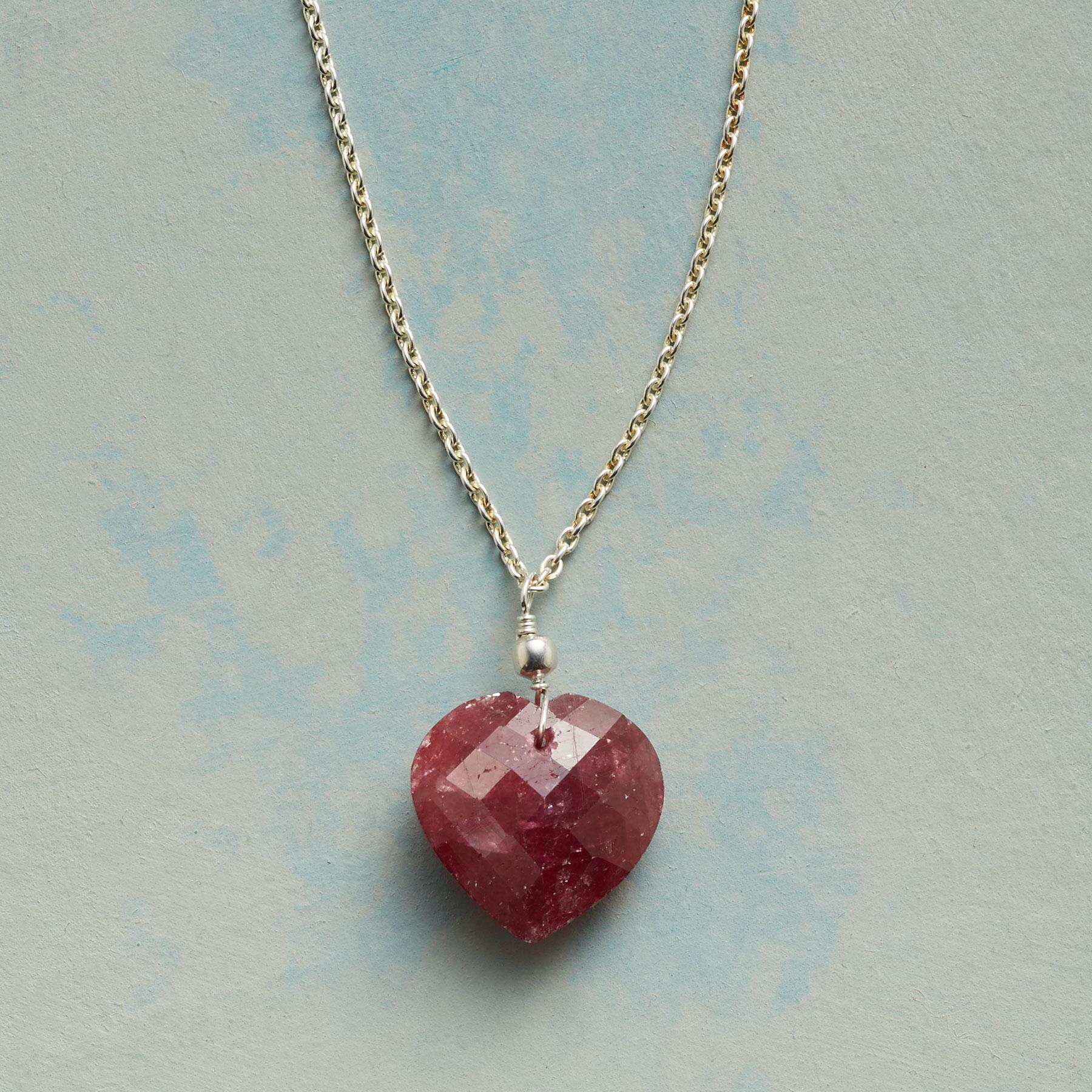 Full Heart Ruby Necklace - Sundance Clothing