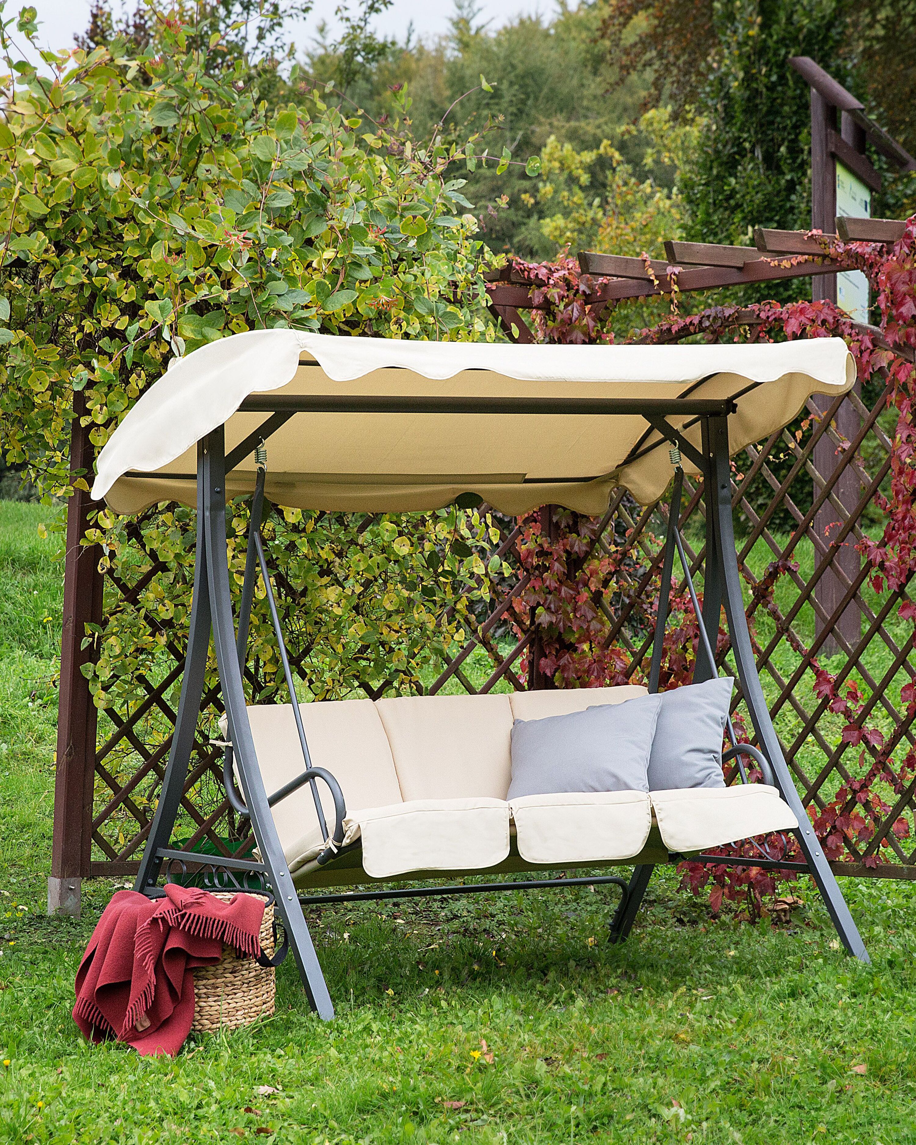 Patio Swing GARBO Metal Beige